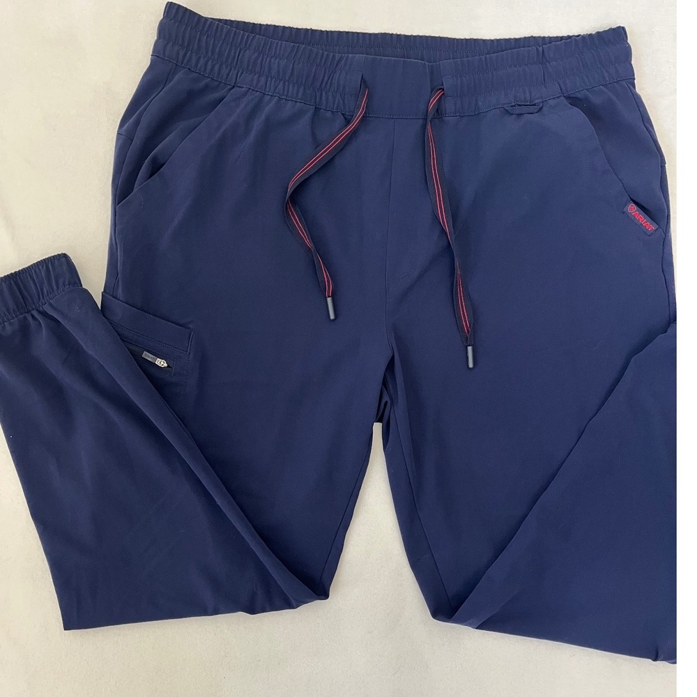 Ariat Fit to Care Scrub Joggers Navy Blue XL Performance Recycled Nua Minimalist